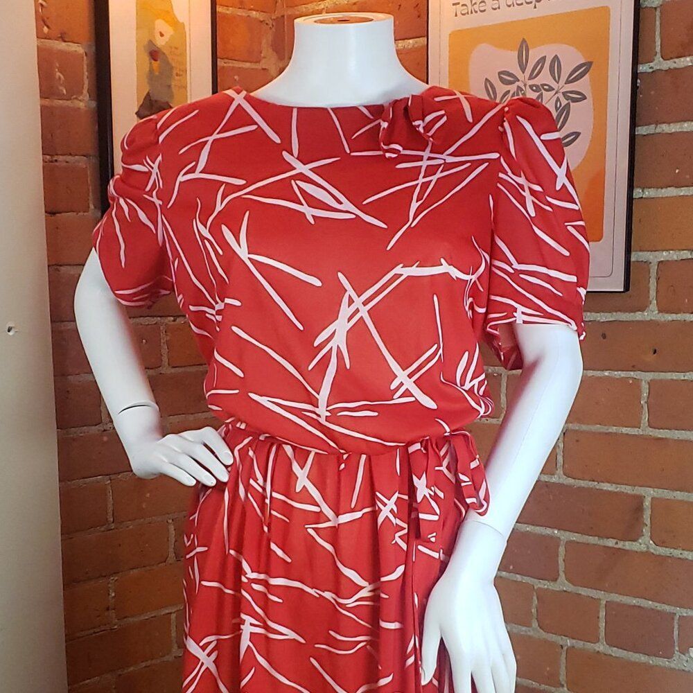 Vintage 1980s Lady Darian Dress – Bold, Bright & Unapologetically Fun